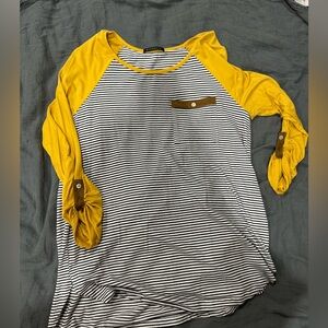 Mustard 3/4 sleeve